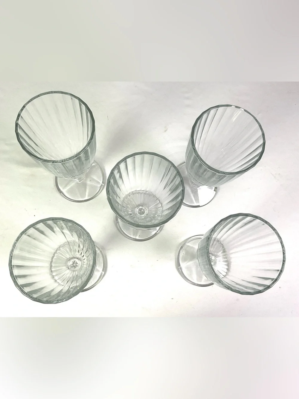 Crystal D’Arques -Durand-milkshake/parfait/dessert glasses – set of five